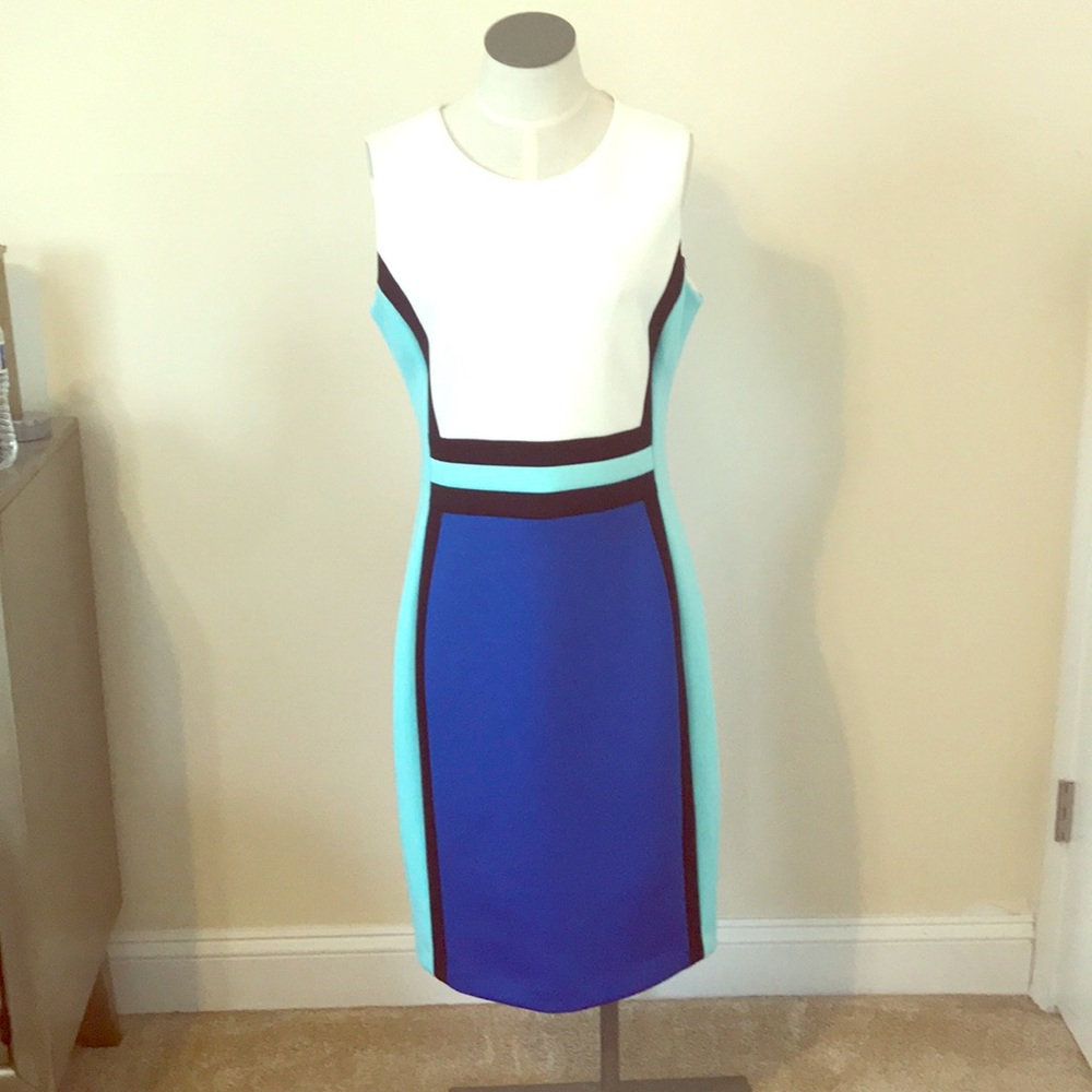 Calvin Klein modern print dress